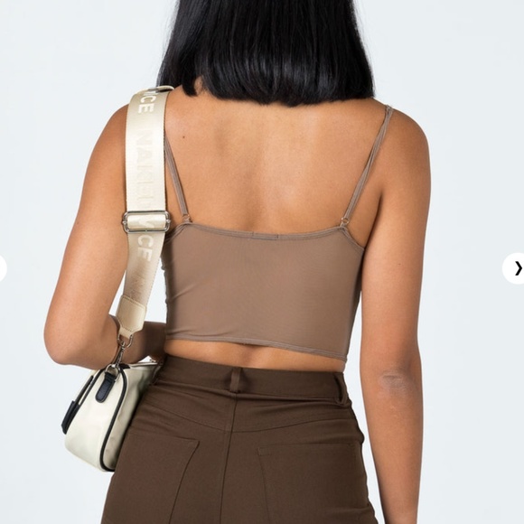 Lerina Crop Top Mushroom - Picture 2 of 2